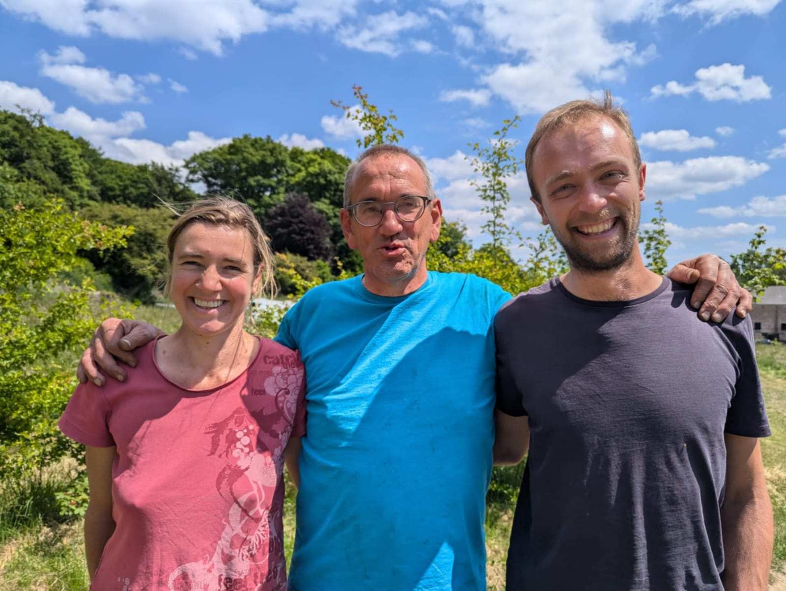 Photo de Madeleine, Luc et Jean-Baptiste