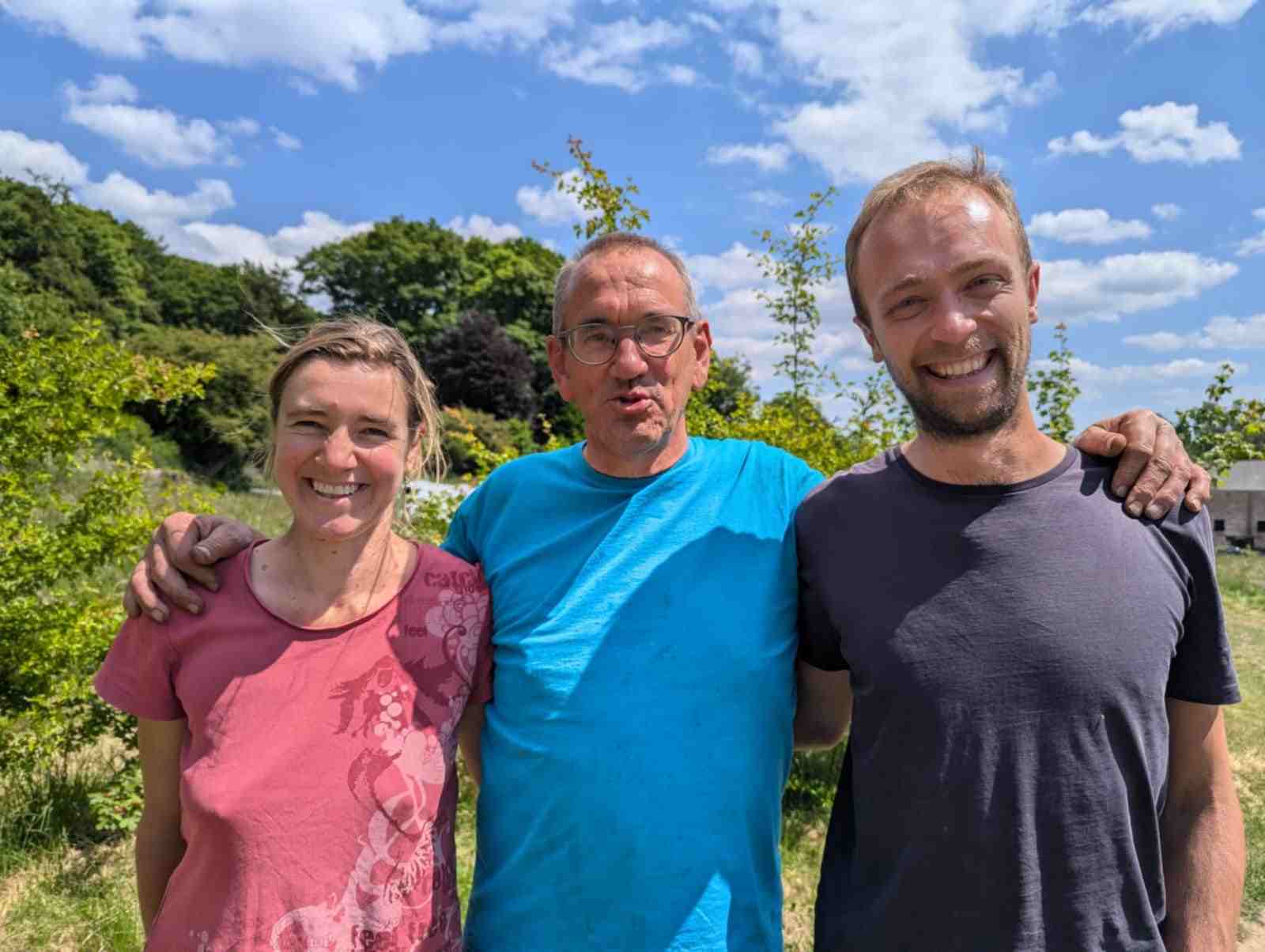 Photo de Madeleine, Luc et Jean-Baptiste