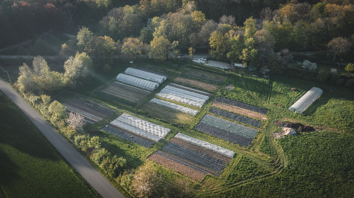 Photo du haut des Jardins de la Vecquée