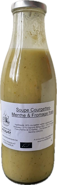 Soupe Courgette-Menthe & Fromage frais 1L