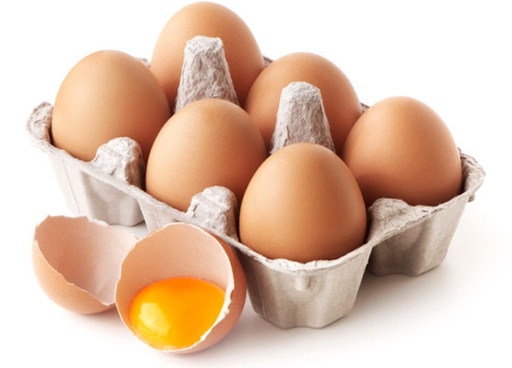 Oeufs frais 6 Pces